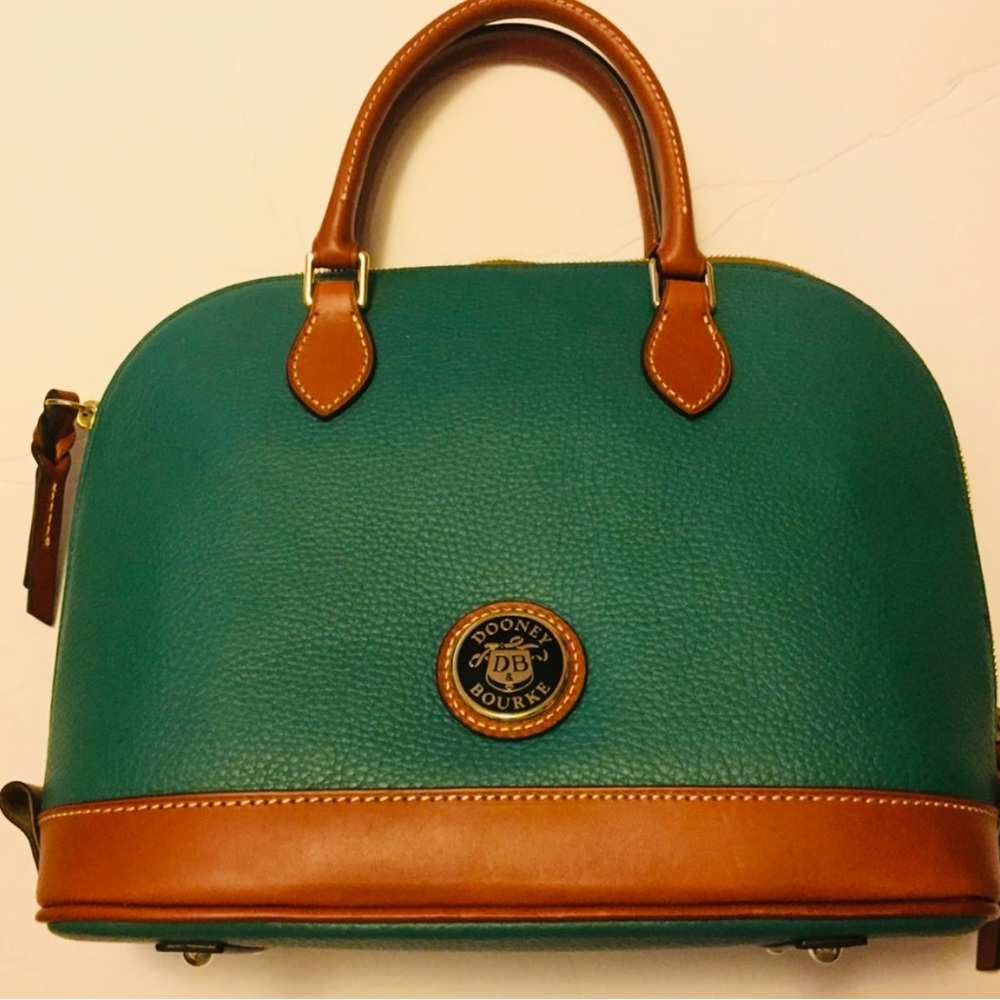 New $238 Dooney & Bourke Pebble Zip Zip Satchel